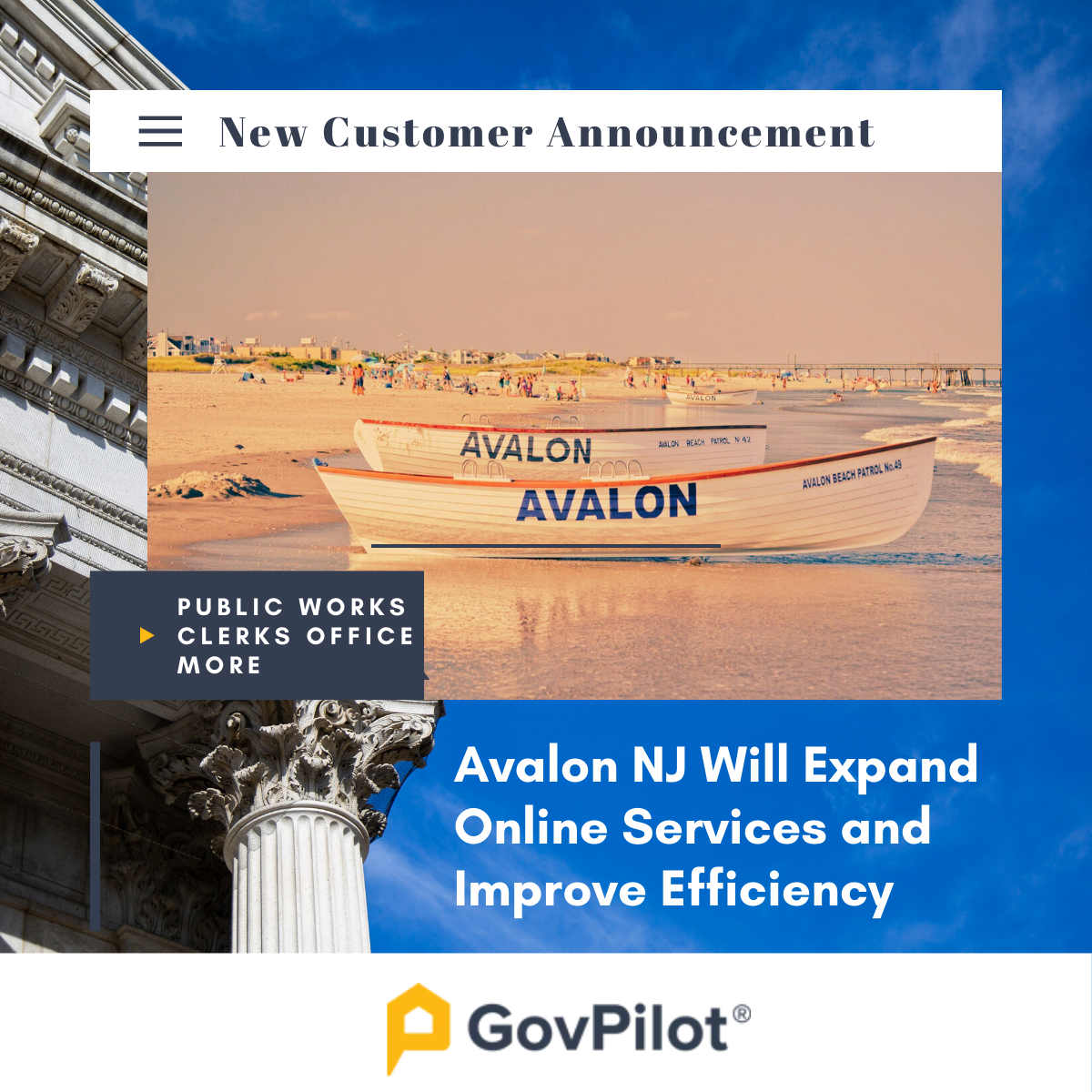 post Avalon, NJ Adopts GovPilot to Expand Online Services and Improve Government Efficiency