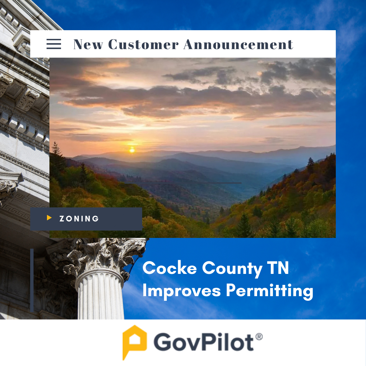 post Cocke County, TN Launches Online Building and Zoning Permits with GovPilot